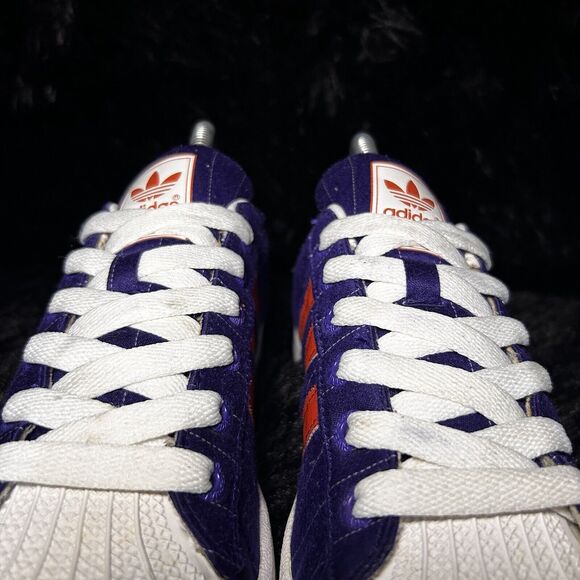 Adidas Original Superstar Men's 7 Purple Orange Suns G50968 Shell Toe Sneakers - Picture 9 of 15